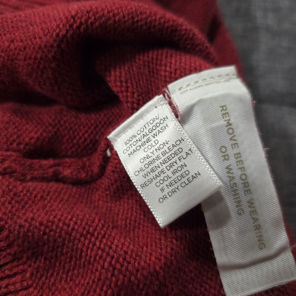 Loft Size Medium Burgundy Knit Sweater - Picture 8 of 9